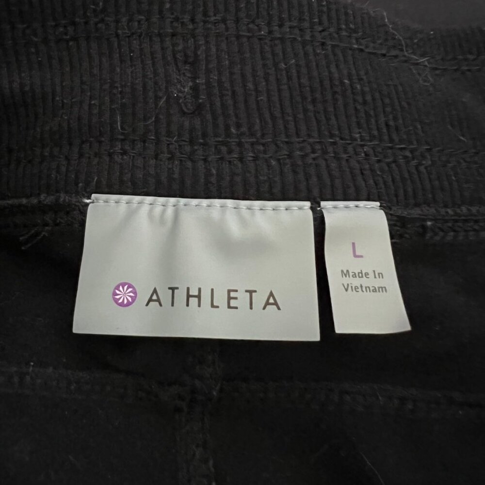 Athleta Black Joggers Women’s M Athleisure Travel Lounge Gorpcore Pants Pockets - Picture 6 of 14